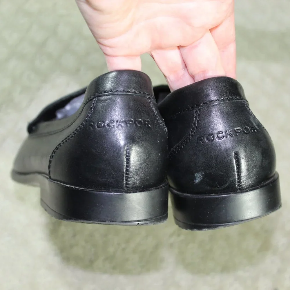 Rockport Size 8.5 Black Walkability Adiprene by Adidas Loafers - LIKE NEW